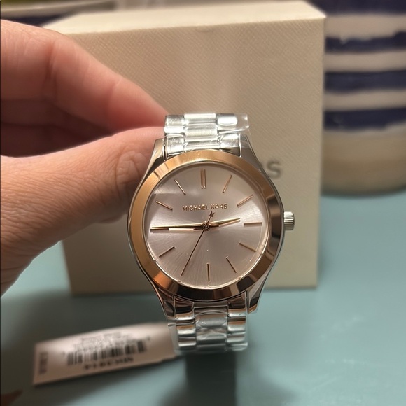 Michael Kors Two-Tone Silver and Gold Watch - Picture 3 of 3